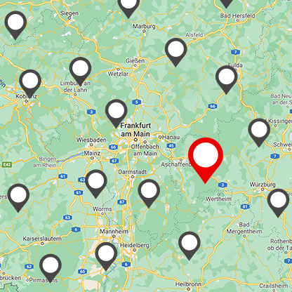 Händlersuche Mitsubishi Kartendarstellung