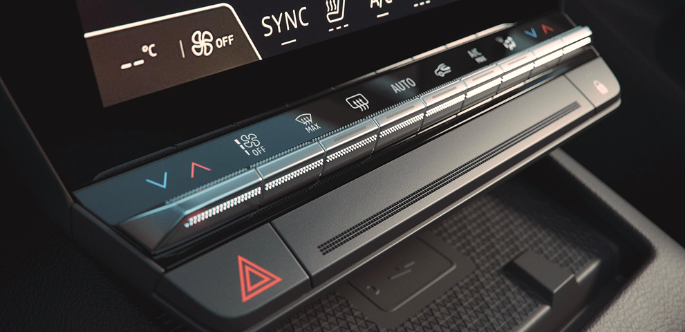 Detailansicht der Lenkrad- und Sitzheizung