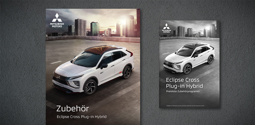 Die Zubeh&ouml;rbrosch&uuml;re zum Eclipse Cross Plug-in Hybrid