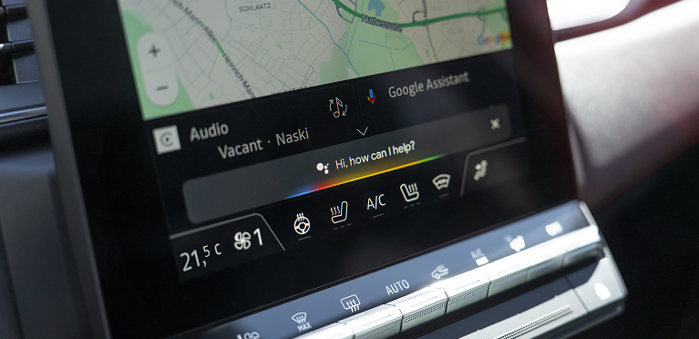 Detailaufnahme des Touchdisplays