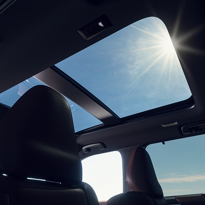 Detailansicht des Panoramadachs im neuen Outlander