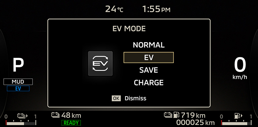 Batteriemodi im neuen Outlander