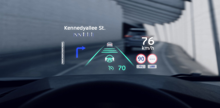 Head-up-Display im neuen Outlander