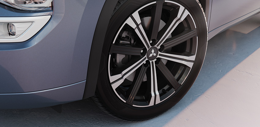 Die Felgen f&uuml;r den neuen Mitsubishi Outlander