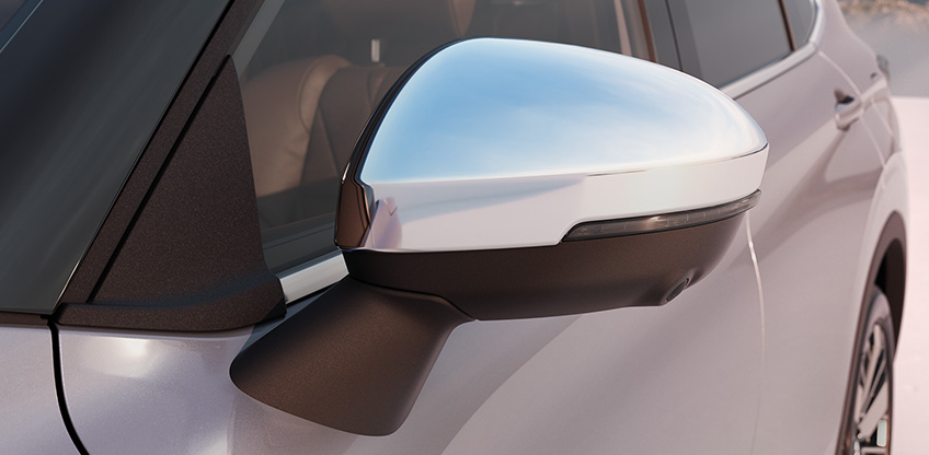 Der neue Mitsubishi Outlander mit Spiegelcover-Set