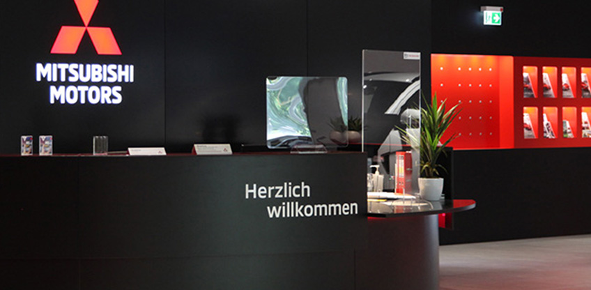 Die MMD Automobile GmbH in Friedberg Empfangsbereich der MMD Automobile GmbH in Friedberg