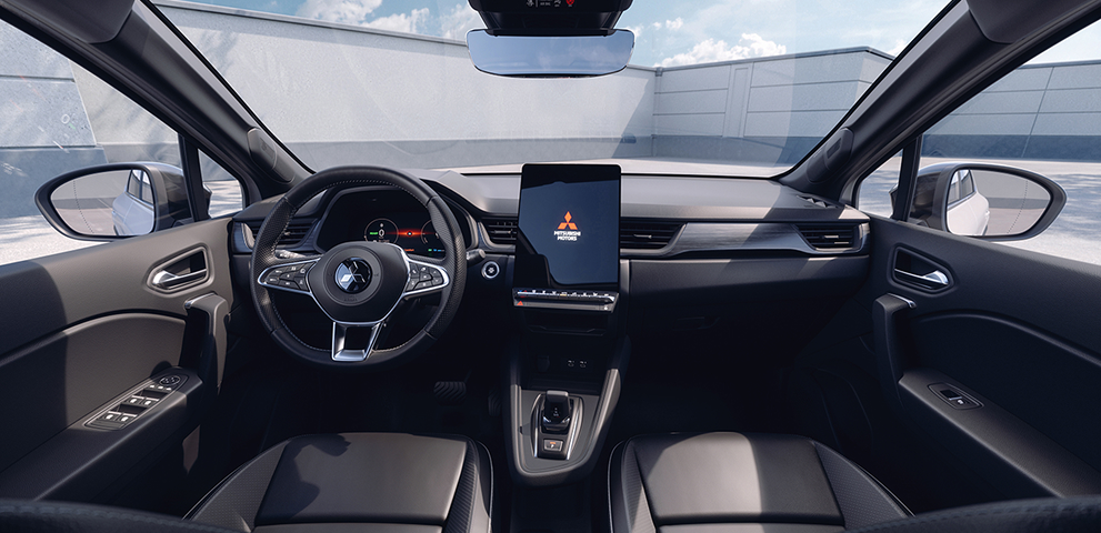 Innenraumansicht von Fahrer- und Beifahrerseite des neuen Grandis